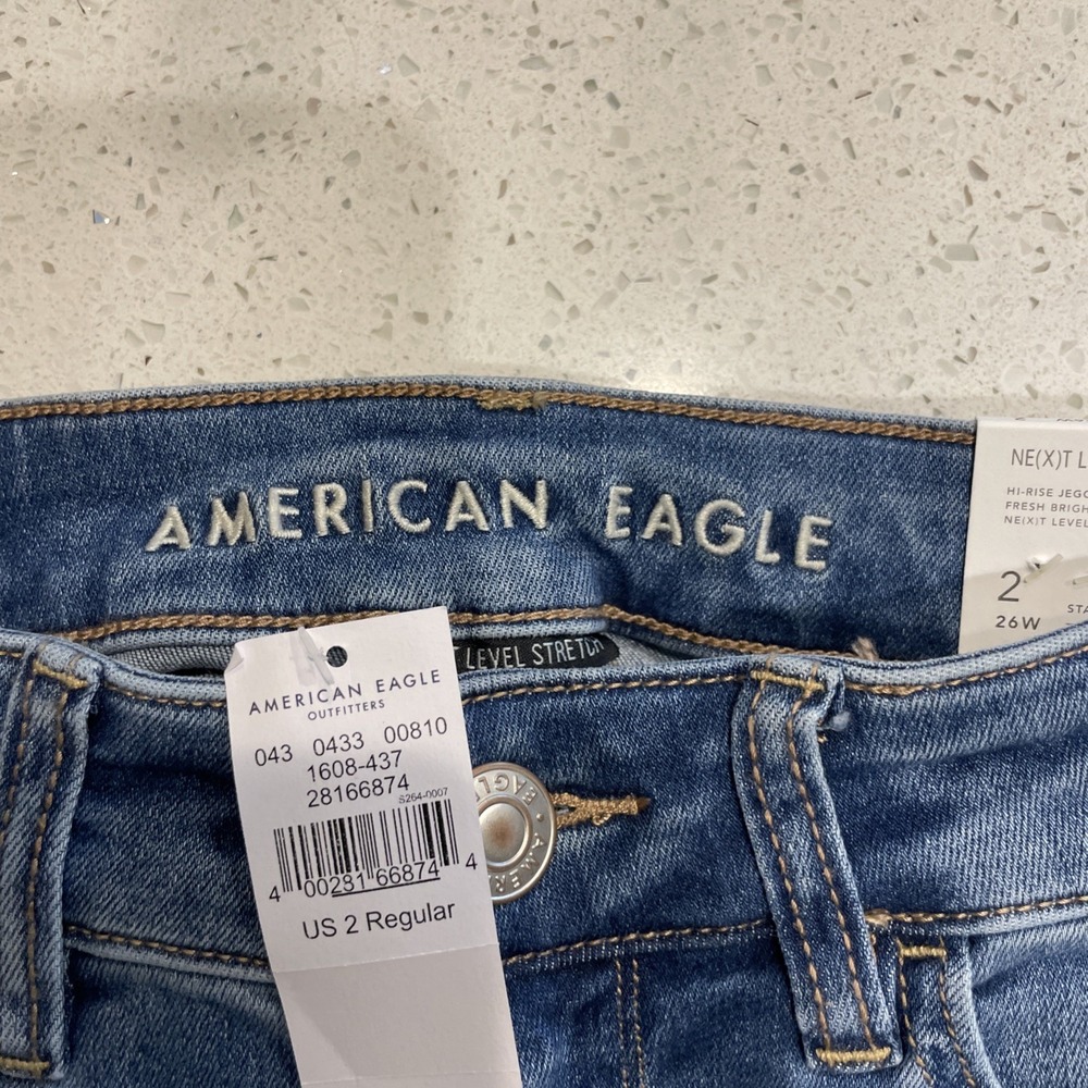 NWT American Eagle Women's 2 Next Level Stretch Super High-Waisted Jegging - Picture 4 of 6